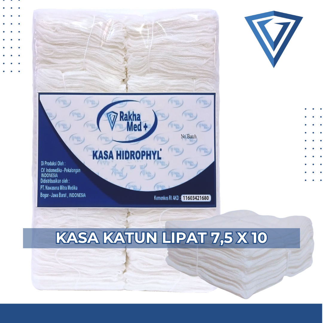 Kasa Katun Lipat 7,5cm x 10cm