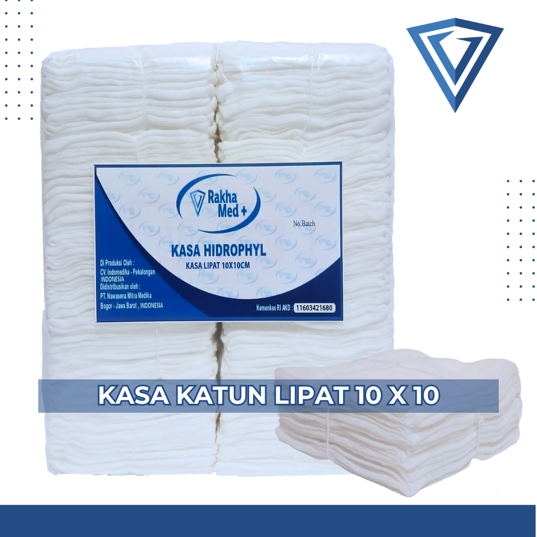 Kasa Katun Lipat 10cm x 10cm